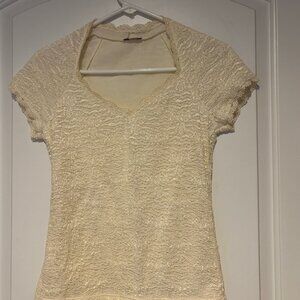 Cream Ann Taylor Blouse